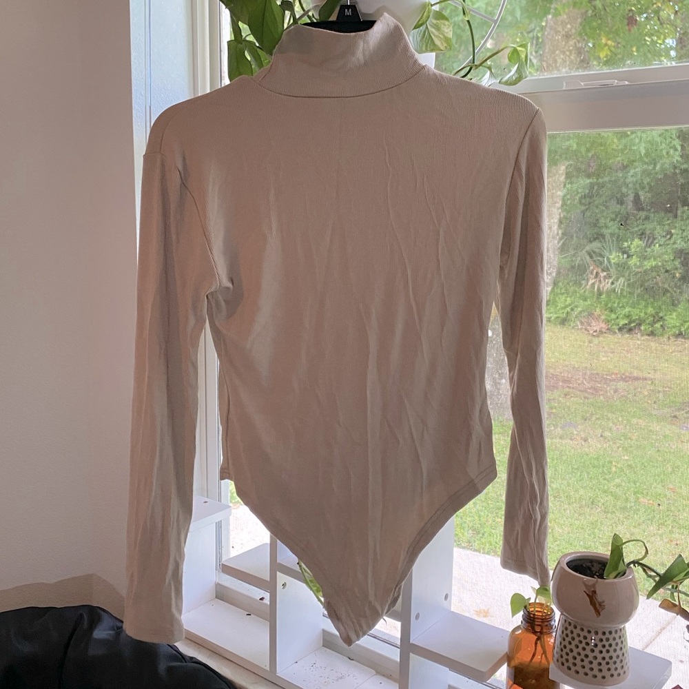 Cream/beige turtleneck bodysuit!